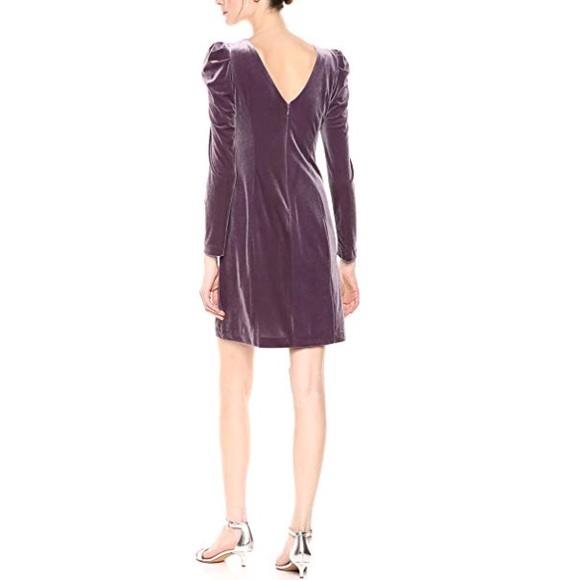 NWT Vince Camuto Purple Velvet Dress - Picture 4 of 4